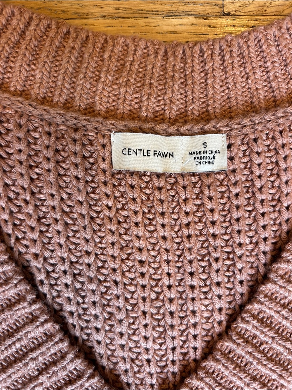 Gentle Fawn Sleeveless V-Neck Knit Vest in Dusty Rose - Picture 2 of 7